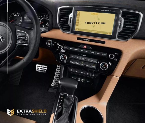 KIA Sportage 2018 - ?.? Multimedia 8 ExtraShield Screeen Protector-SPORTAGE KIA Sportage 2018 - ?.? Multimedia 8 ExtraShield Screeen Protector-SPORTAGE