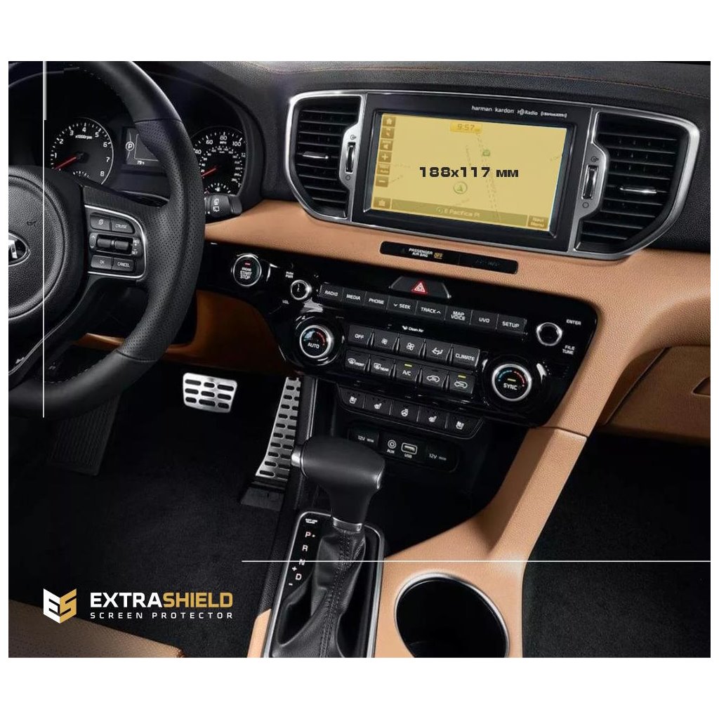 KIA Sportage 2018 - ?.? Multimedia 8 ExtraShield Screeen Protector-SPORTAGE KIA Sportage 2018 - ?.? Multimedia 8 ExtraShield Screeen Protector-SPORTAGE