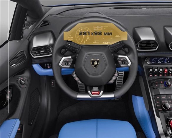 Lamborghini Huracan 2014 - Present Digital Speedometer ExtraShield Screeen Protector-Huracán Lamborghini Huracan 2014 - Present Digital Speedometer ExtraShield Screeen Protector-Huracán