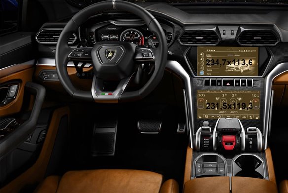 Lamborghini Urus 2017 - Present Multimedia + Climate-Control 10,1-8,6 ExtraShield Screeen Protector-Urus Lamborghini Urus 2017 - Present Multimedia + Climate-Control 10,1-8,6 ExtraShield Screeen Protector-Urus