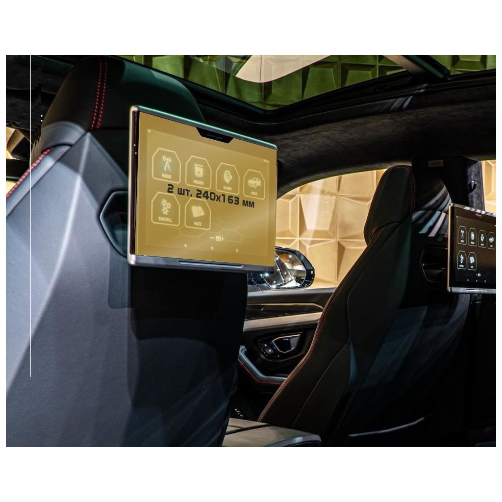 Lamborghini Urus 2017 - Presente monitor passeggeri (2 pezzi) 12,5 ExtraShield Screeen Protector-Urus