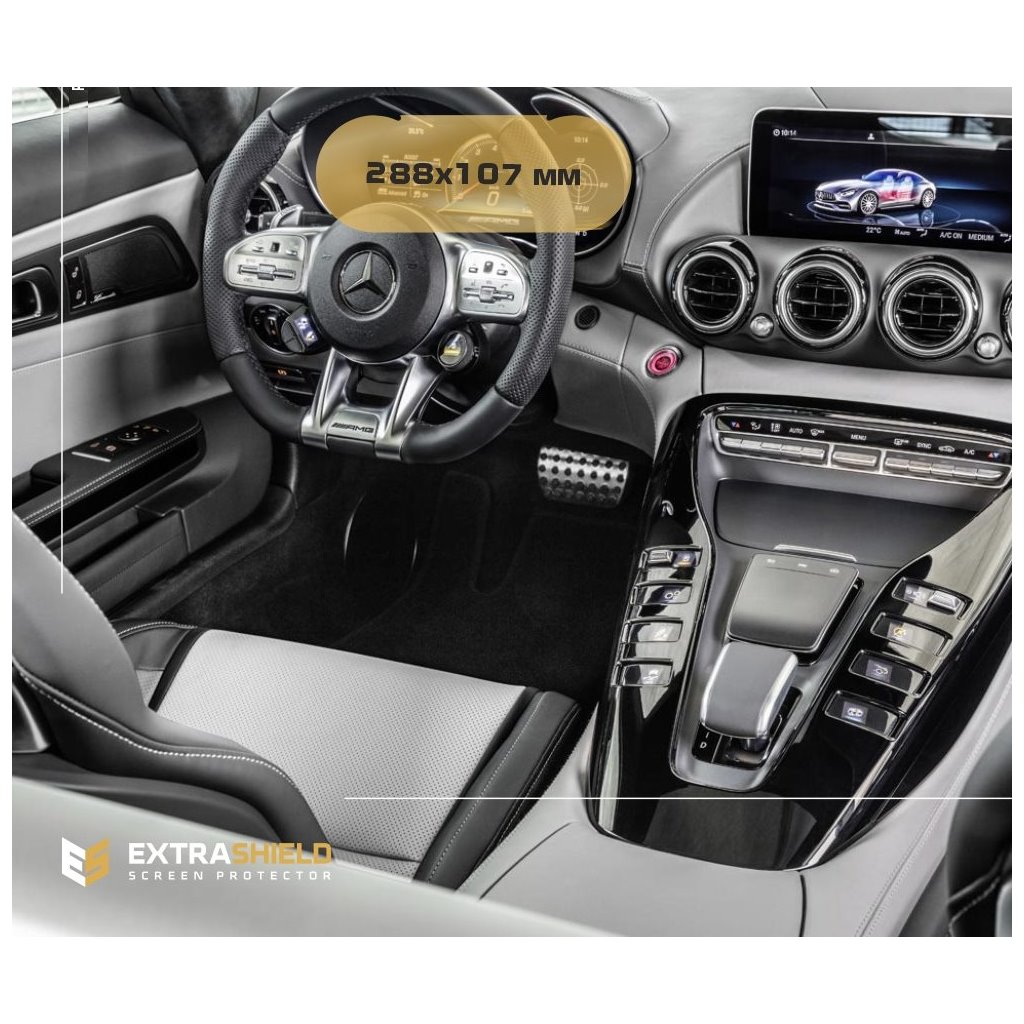 Mercedes-Benz AMG GT (C190/R190) 2016 - 2020 Digitaler Tacho 10,25 ExtraShield Screeen Protector-S, SL