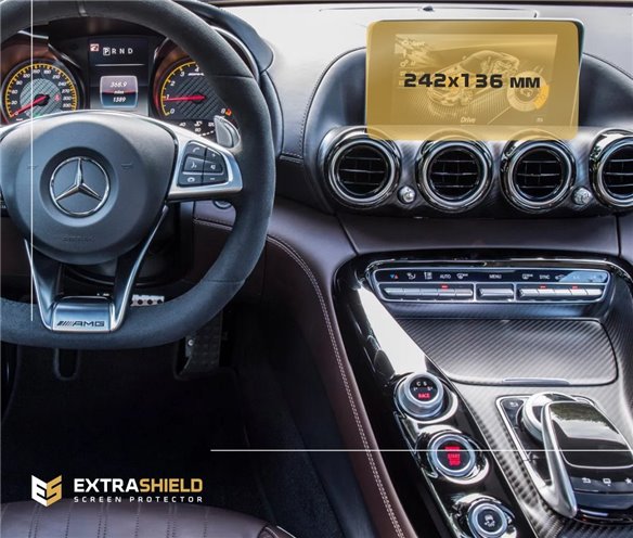 Mercedes-Benz AMG GT (C190/R190) 2014 - 2018 Multimedia 7 ExtraShield Screeen Protector-S, SL Mercedes-Benz AMG GT (C190/R190) 2014 - 2018 Multimedia 7 ExtraShield Screeen Protector-S, SL
