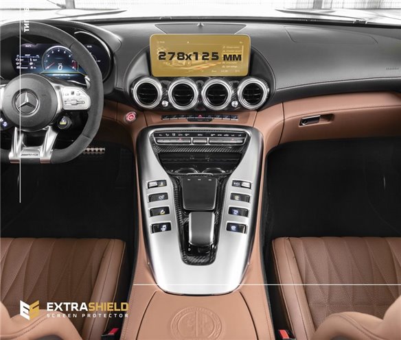 Mercedes-Benz AMG GT (C190/R190) 2016 - 2020 Multimedia 10.3 ExtraShield protezione pannellabile-S, SL