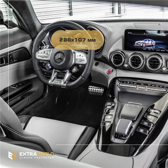 Mercedes-Benz AMG GT (X290) 2018 - Oggi Tachimetro digitale + Multimedia 12,3 ExtraShield Screeen Protector-S, SL Mercedes-Benz AMG GT (X290) 2018 - Oggi Tachimetro digitale + Multimedia 12,3 ExtraShield Screeen Protector-S, SL