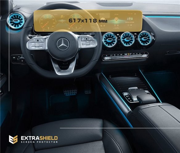 Mercedes-Benz Classe B (T247) 2018 - 2020 Tachimetro digitale + multimedia 12,3 ExtraShield Screeen Protector-B CLASS Mercedes-Benz Classe B (T247) 2018 - 2020 Tachimetro digitale + multimedia 12,3 ExtraShield Screeen Protector-B CLASS