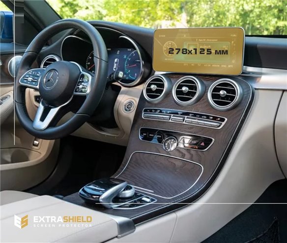 Mercedes-Benz Classe C (W205/C205/A205) 2018 - Oggi Multimedia 10,3 ExtraShield Screeen Protector-C CLASS W205