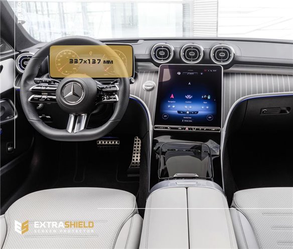 Mercedes-Benz C-class (S206/W206) 2021 - Present Color multifunction display 10.25 ExtraShield Screeen Protector-C CLASS W205