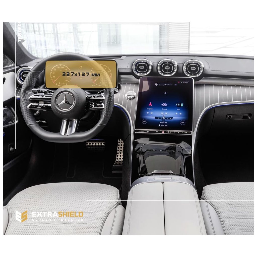 Mercedes-Benz C-class (S206/W206) 2021 - Present Color multifunction display 10.25 ExtraShield Screeen Protector-C CLASS W205