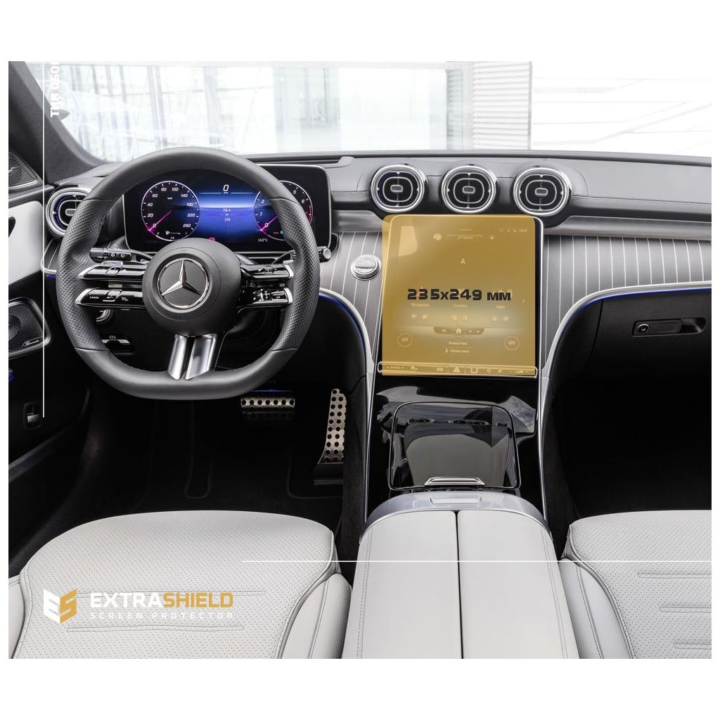Mercedes-Benz Classe C (S206/W206) 2021 - Oggi Monitor LCD a colori 11,9 touchscreen ExtraShield Screeen Protector-C CLASS W205