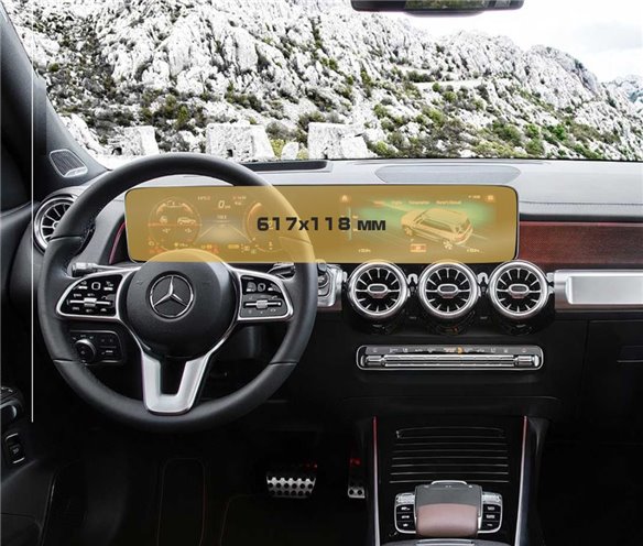Mercedes-Benz GLB (X247) 2019 - Heute Digitaler Tacho + Multimedia 10,25 ExtraShield Screeen Protector-Mercedes-Benz GLB-class