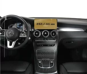 Mercedes-Benz GLC (X253/C253) 2015 - 2019 Multimedia 8 ExtraShield protezione dei pannelli-Mercedes-Benz GLC-class