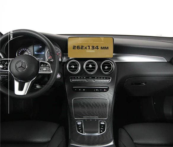 Mercedes-Benz GLC (X253/C253) 2015 - 2019 Multimedia 8 ExtraShield Screeen Protector-Mercedes-Benz GLC-class