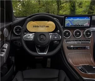 Mercedes-Benz GLC (X253/C253) 2019 - Oggi Tachimetro digitale 10,25 ExtraShield Screeen Protector-Mercedes-Benz GLC-class
