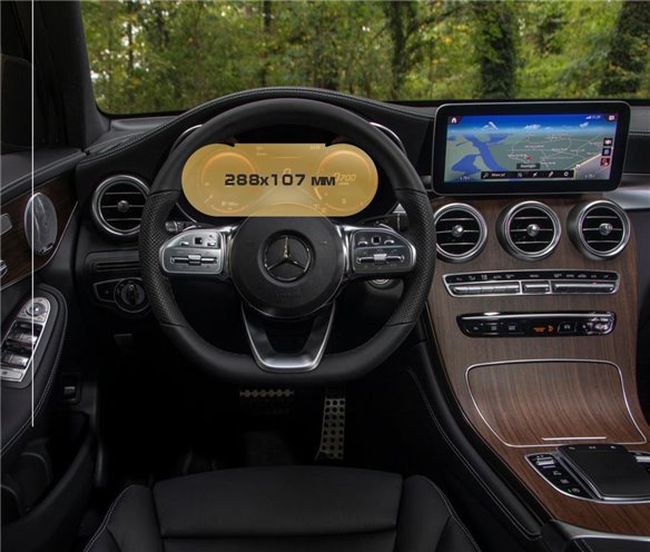 Mercedes-Benz GLC (X253/C253) 2019 - Heute Digitaler Tacho 10,25 ExtraShield Screeen Protector-Mercedes-Benz GLC-class Mercedes-Benz GLC (X253/C253) 2019 - Heute Digitaler Tacho 10,25 ExtraShield Screeen Protector-Mercedes-Benz GLC-class