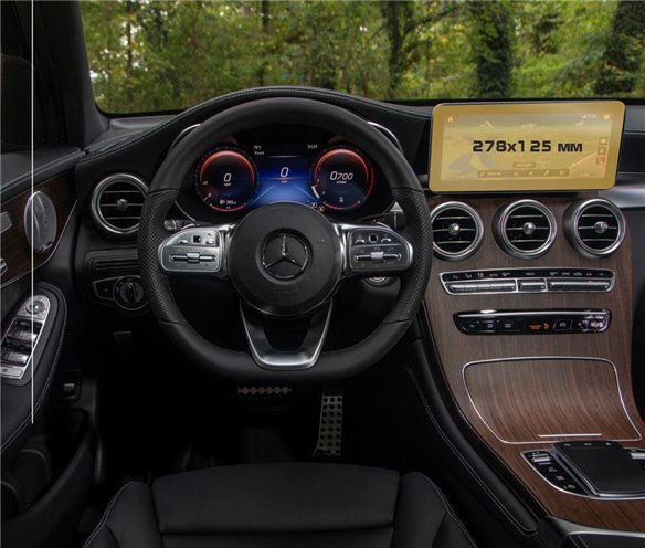 Mercedes-Benz GLC (X253/C253) 2019 - Heute Multimedia 10,3 ExtraShield Screeen Protector-Mercedes-Benz GLC-class