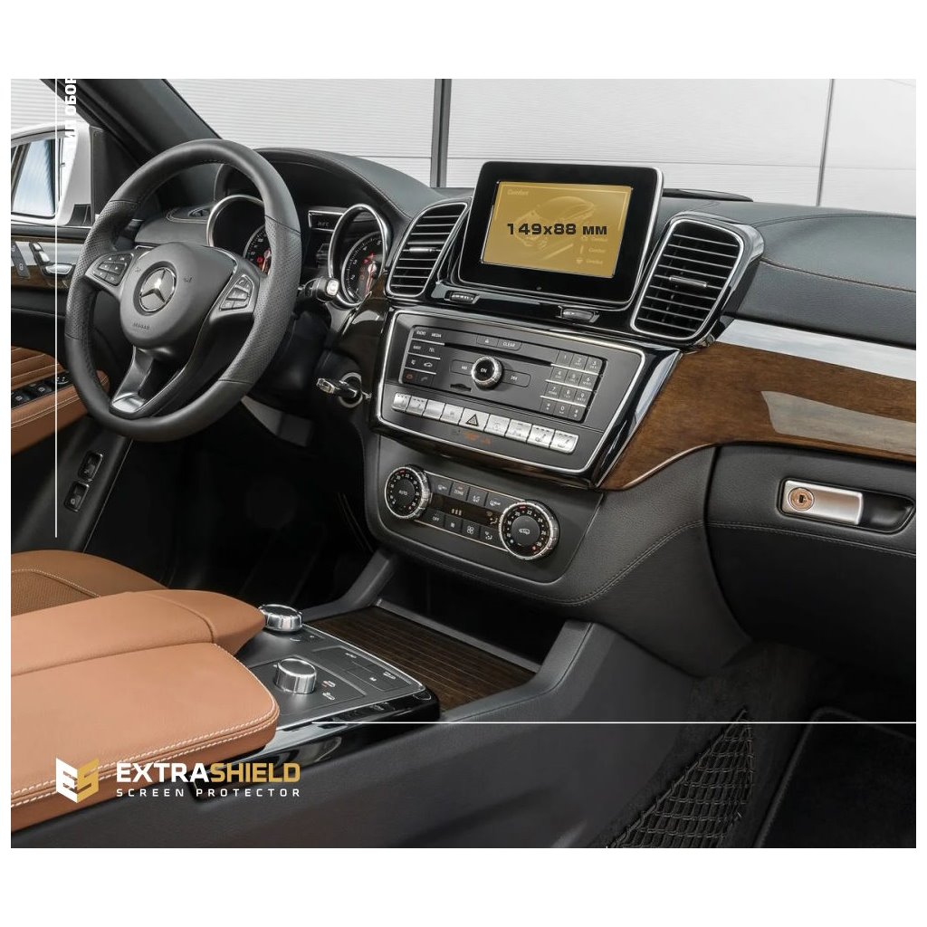 Mercedes-Benz GLE (W166) 2015 - 2019 Multimedia 5,8 ExtraShield Screeen Protector-Mercedes-Benz GLE-class