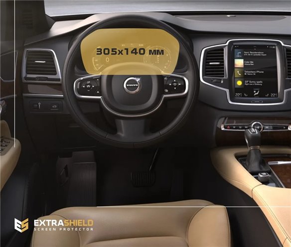 Volvo XC60 2017 - Attuale tachimetro digitale ExtraShield Screeen Protector-XC60