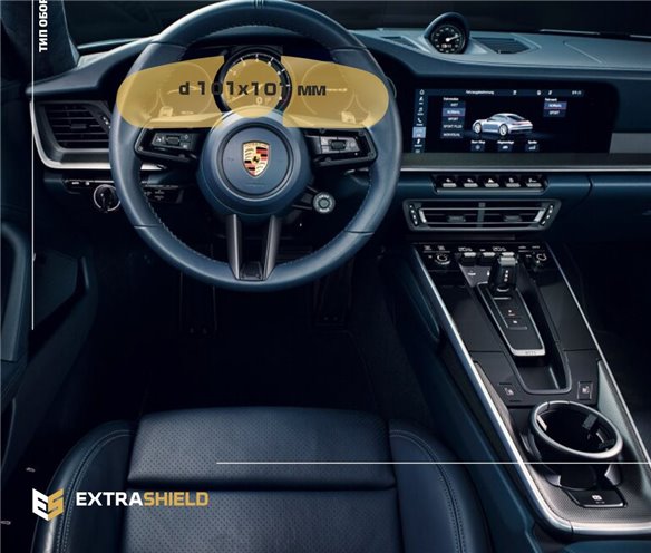 Porsche 911 (992) 2018 - Present Digital Speedometer 14 ExtraShield Screeen Protector-911