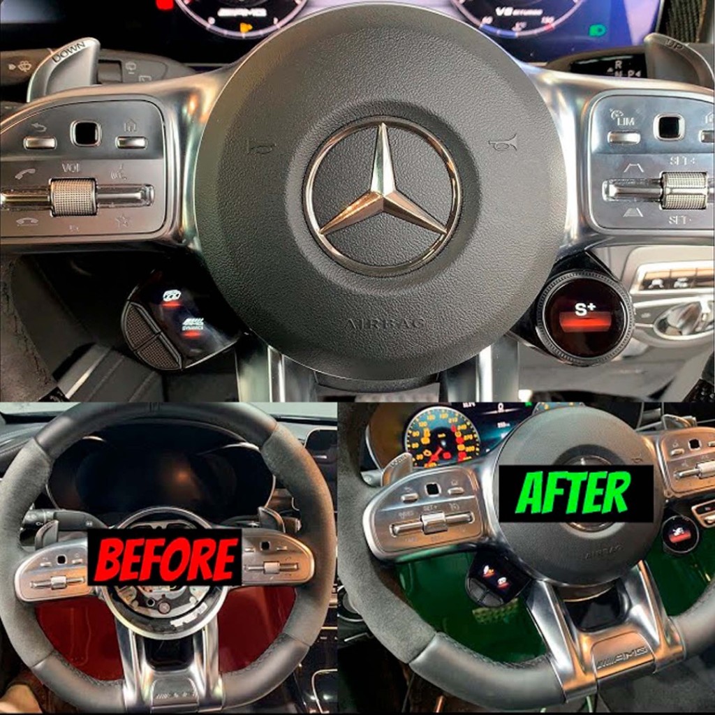 Steering wheel OLED switch control buttons for Mercedes-Benz W463A W464-Interior Style