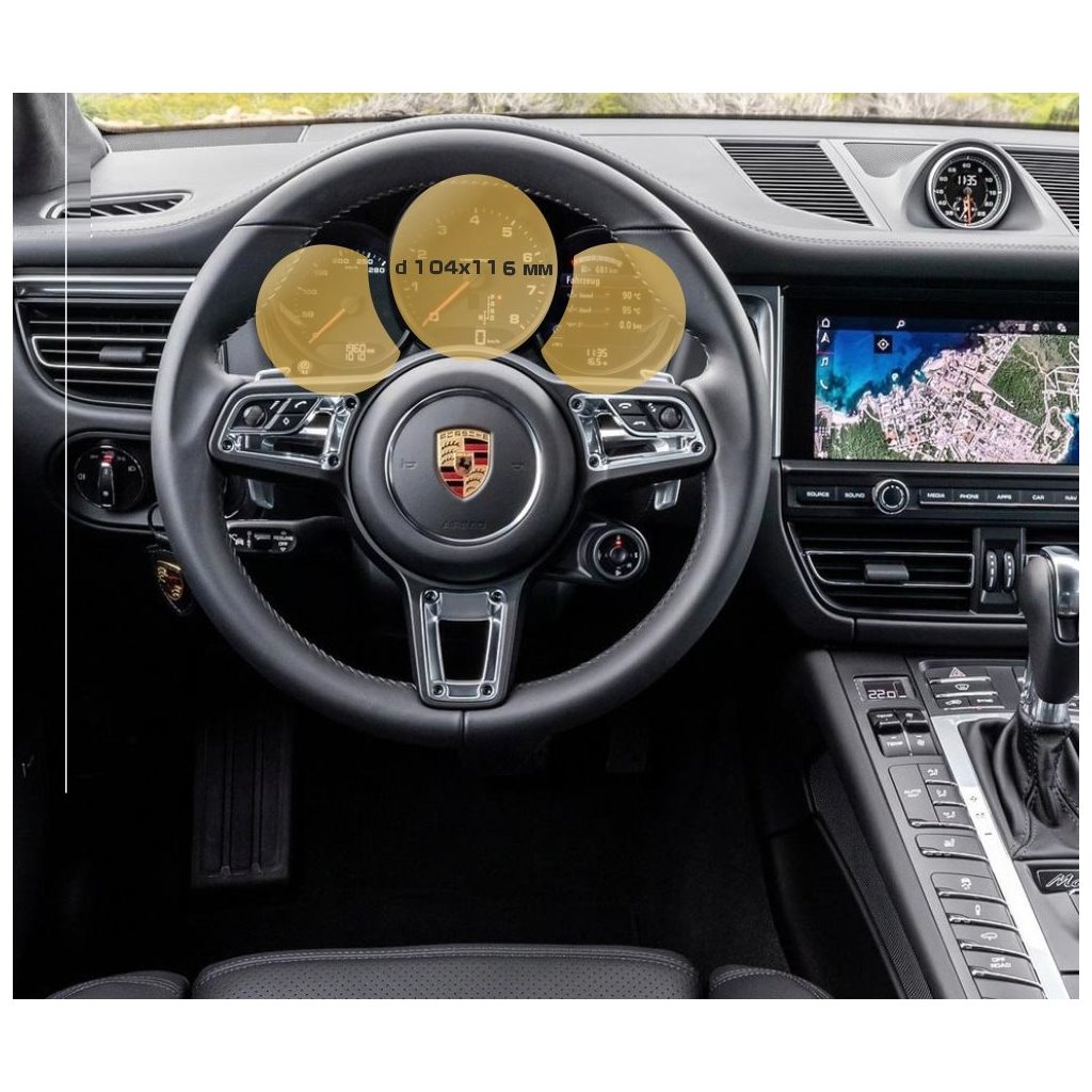 Porsche Macan 2018 - Presente Tachimetro digitale 12 ExtraShield Screeen Protector-MACAN Porsche Macan 2018 - Presente Tachimetro digitale 12 ExtraShield Screeen Protector-MACAN