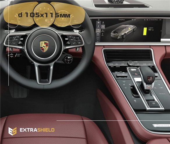 Porsche Panamera II 2017 - Present Digital Speedometer 12 ExtraShield Screeen Protector-PANAMERA