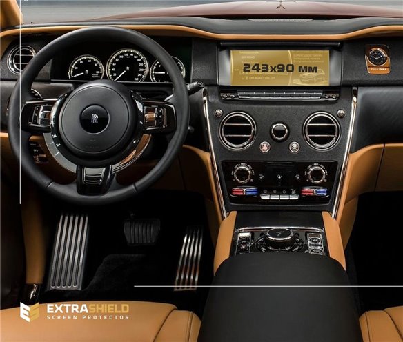 Rolls-Royce Cullinan 2018 - Present Multimedia 11 ExtraShield Screeen Protector-Rolls-Royce Cullinan