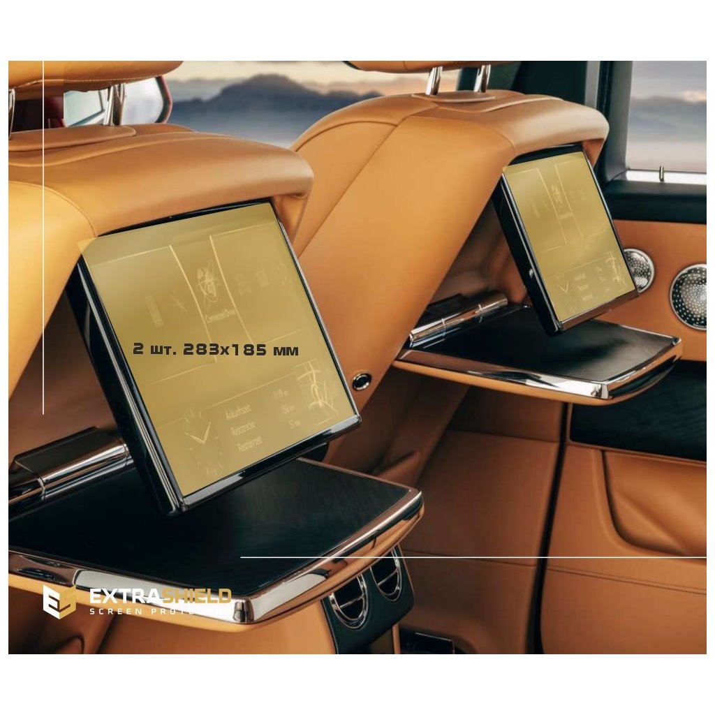 Rolls-Royce Cullinan 2018 - Presente monitor passeggeri (2 pezzi,) 15 ExtraShield Screeen Protector-Rolls-Royce Cullinan