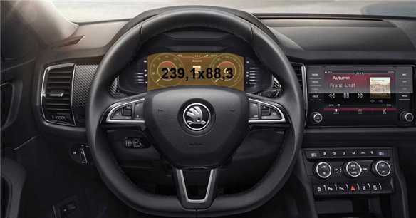 Skoda Kodiaq (NS7) 2016 - Oggi Tachimetro Digitale LCD-Digi 10,25 ExtraShield Screeen Protector-KODIAQ