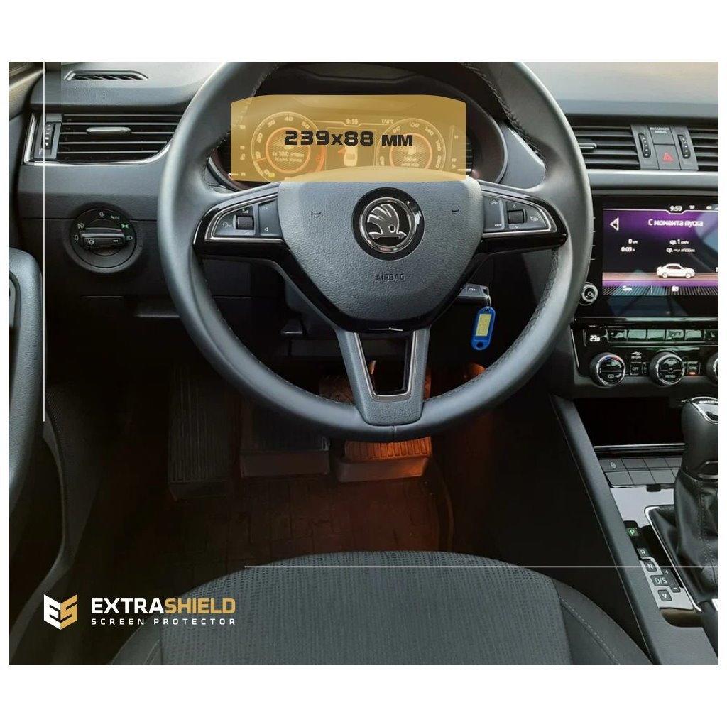 Skoda Octavia (A7) 2019 - Present Digital Speedometer LCD-Digi 10,25 ExtraShield Screeen Protector-OCTAVIA