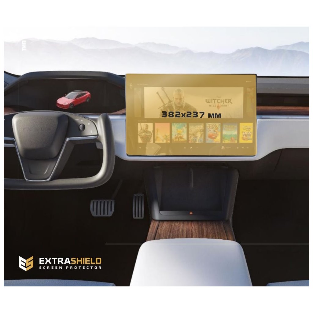 Tesla Model S 2021 - Present Multimedia 17 ExtraShield Screeen Protector-MODEL S Tesla Model S 2021 - Present Multimedia 17 ExtraShield Screeen Protector-MODEL S