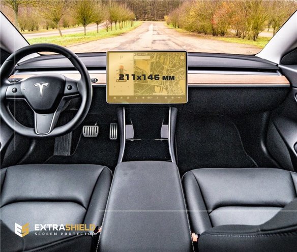 Tesla Model S 2021 - Present Rear climate control ExtraShield Screeen Protector-MODEL S