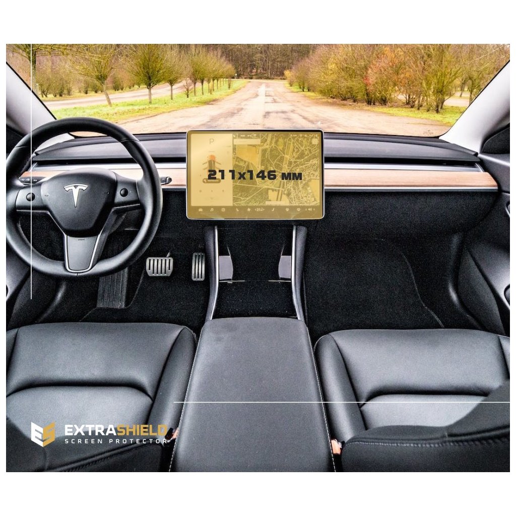 Tesla Model S 2021 - Present Rear climate control ExtraShield Screeen Protector-MODEL S