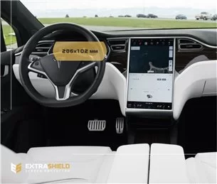 Tesla Model X 2015 - Attuale tachimetro digitale 12,3 ExtraShield Screeen Protector-MODEL X