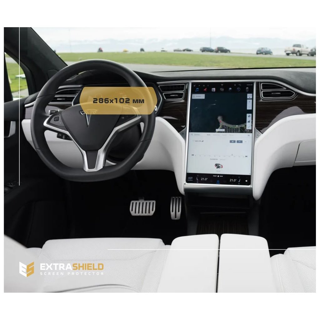Tesla Model X 2015 - Attuale tachimetro digitale 12,3 ExtraShield Screeen Protector-MODEL X Tesla Model X 2015 - Attuale tachimetro digitale 12,3 ExtraShield Screeen Protector-MODEL X