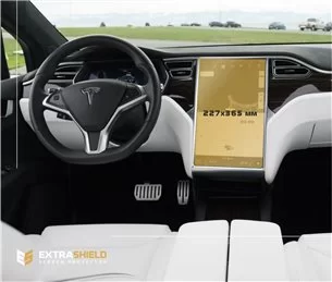 Tesla Model X 2015 - Attuale Multimedia 17 ExtraShield Screeen Protector-MODEL X