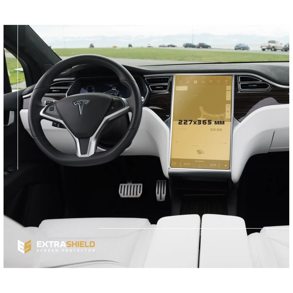 Tesla Model X 2015 - Attuale Multimedia 17 ExtraShield Screeen Protector-MODEL X Tesla Model X 2015 - Attuale Multimedia 17 ExtraShield Screeen Protector-MODEL X