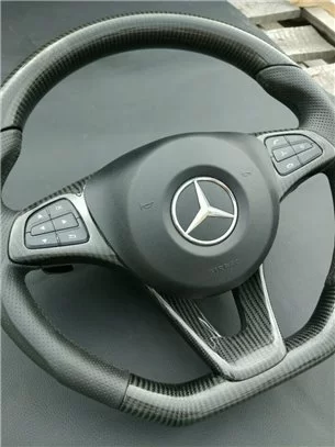 Mercedes-Benz CLA CLS GLE Steering Wheel Carbon Leather-Mercedes Benz 2