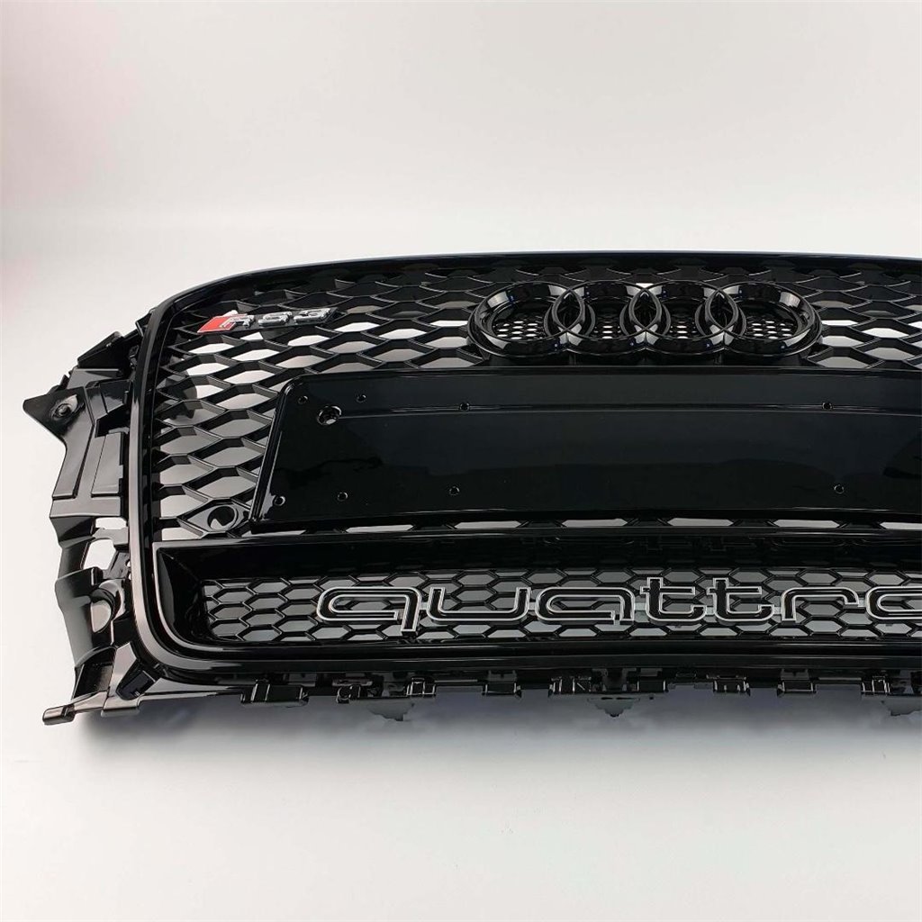 Audi RS3 Black Quattro front bumper Radiator Grille for Audi A3 2013-2016-A3