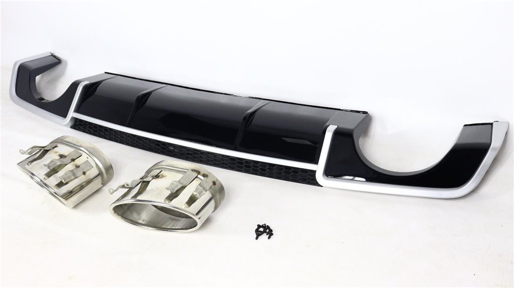 Audi RS3 Heckdiffusor mit Auspuffblenden für Audi A3 2012-2015 Limousine-A3 Audi RS3 Heckdiffusor mit Auspuffblenden für Audi A3 2012-2015 Limousine-A3