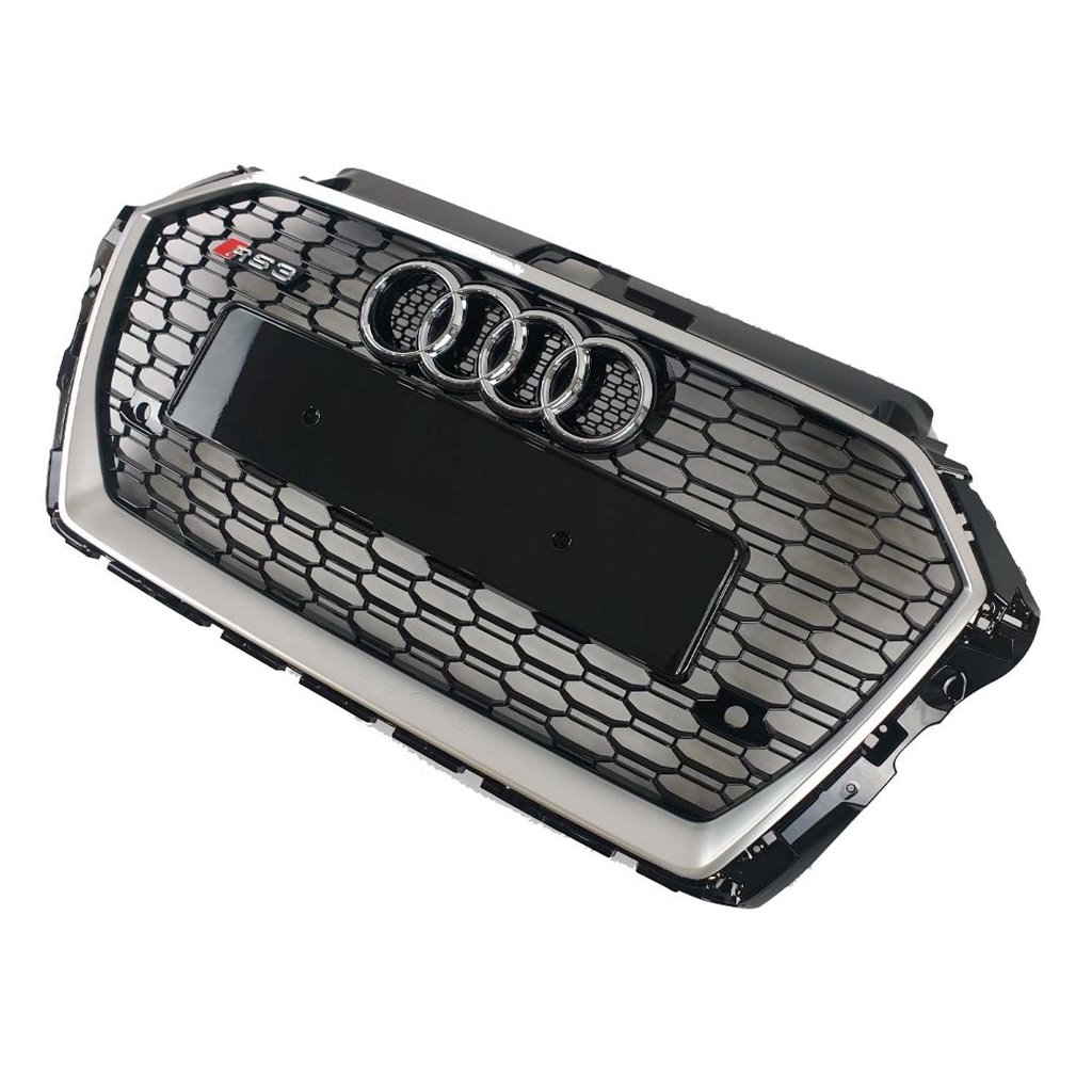 Audi RS3 Frontstoßstange Kühlergrill für Audi A3 2016-2020 Limousine schwarz chrom-A3