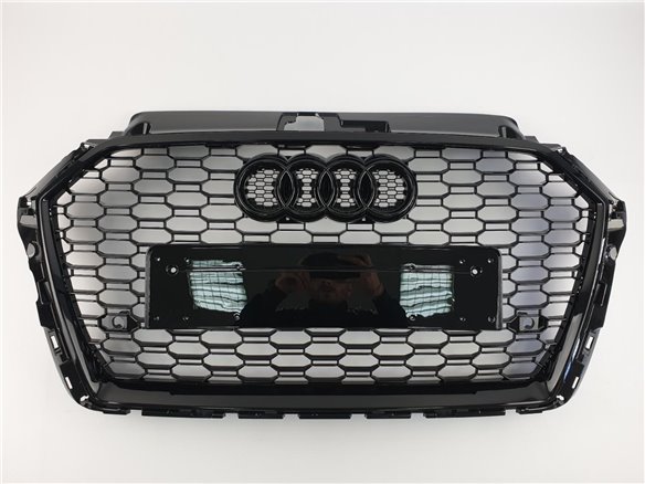 Audi RS3 paraurti anteriore griglia radiatore per Audi A3 2016-2020 nero-A3