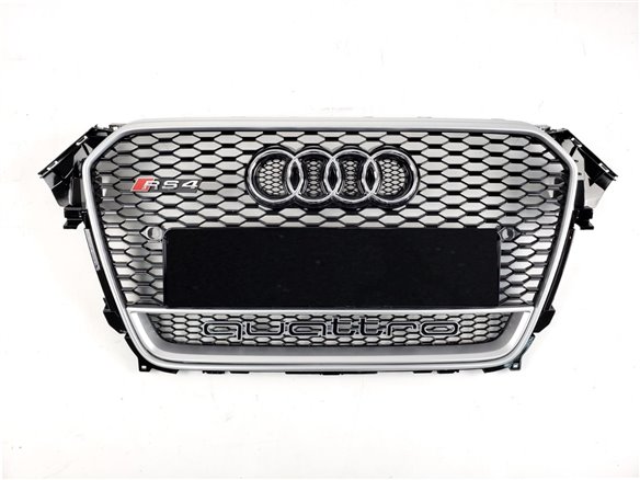 Audi RS4 chrome Quattro front bumper radiator grille for Audi A4 2012-2015-A4