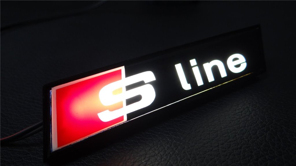 Griglia anteriore Audi con logo LED-Logo-decalcomanie Griglia anteriore Audi con logo LED-Logo-decalcomanie