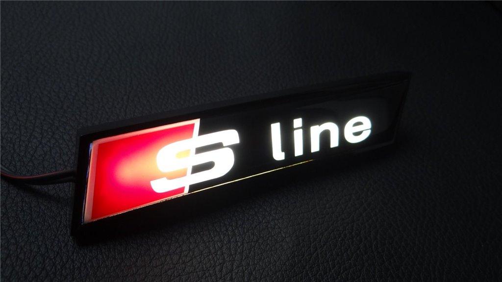 Audi front grille LED logo-Logo-Decals Audi front grille LED logo-Logo-Decals