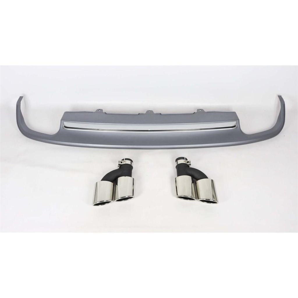 Audi S-line S6 rear diffuser with exhaust tips for Audi A6 2012-2015-A6 2012-2015