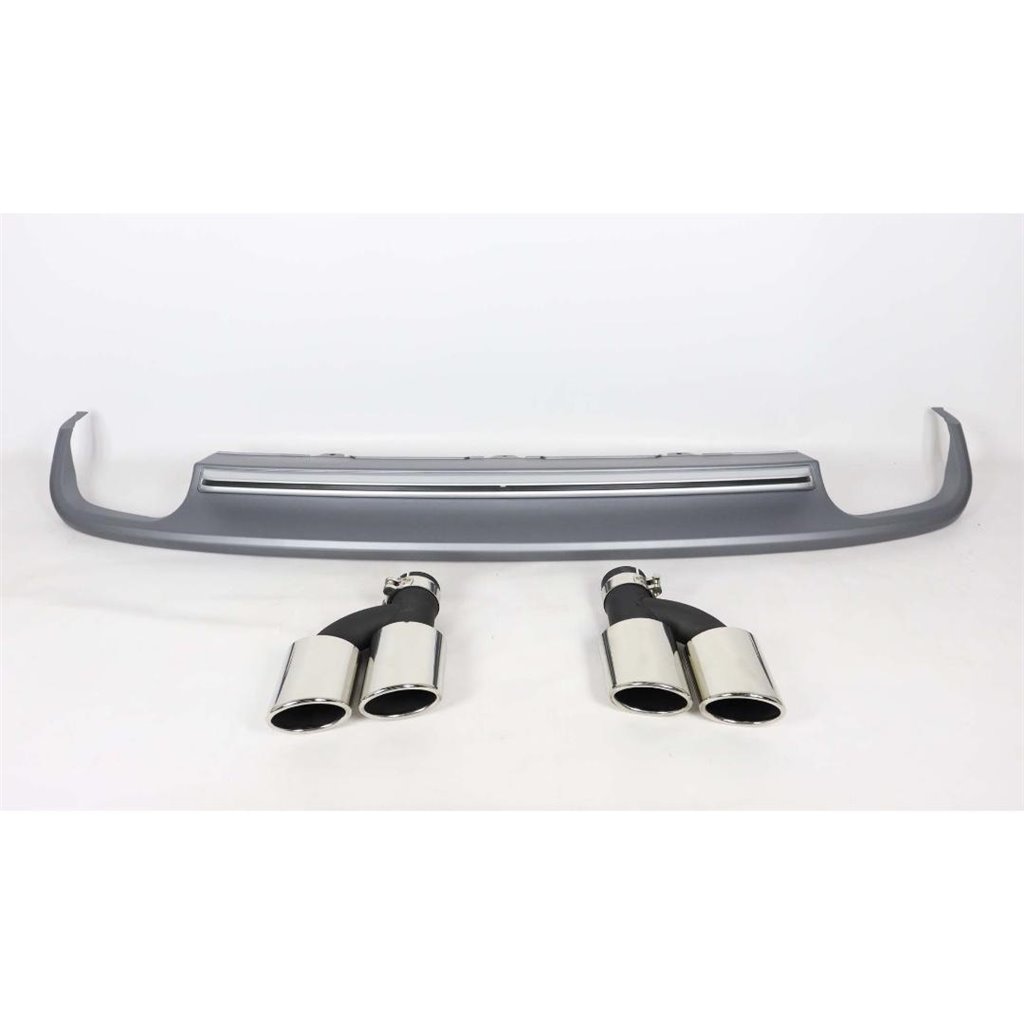 Audi S-line S6 rear diffuser with exhaust tips for Audi A6 2012-2015-A6 2012-2015