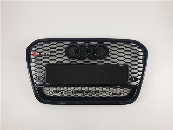Audi RS6 nero QUATTRO griglia paraurti anteriore per Audi A6 2012-2015-A6 2012-2015 Audi RS6 nero QUATTRO griglia paraurti anteriore per Audi A6 2012-2015-A6 2012-2015