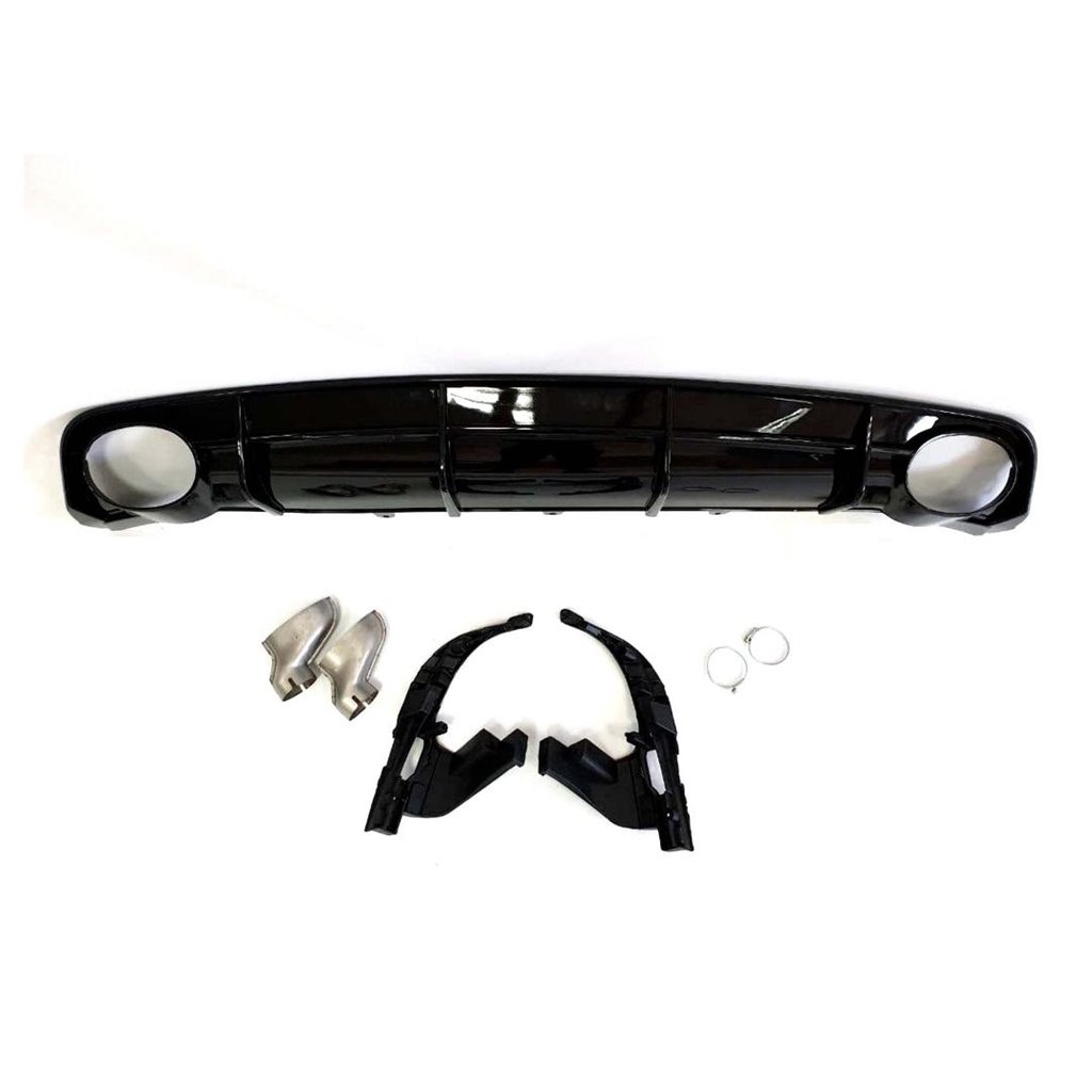 Audi RS6 Heckdiffusor mit Auspuffblenden für Audi A6 2016-2018-A6 2016-2017