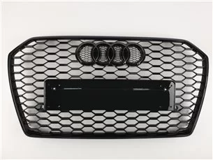 Audi RS6 Frontstoßstange Kühlergrill schwarz für Audi A6 2016-2018-A6 2016-2017